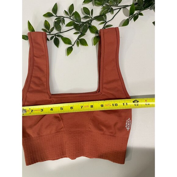 Free People FP Movement Sports Bra Wide Strap Crop Top Size XS/S Brown - Picture 13 of 15